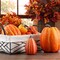 Pumpkin Fall Decorations, Decorative Large Small Outdoor Orange Foam Plastic Fake Faux Artificial Pumpkins for Halloween Autumn Harvest Festival Home Table Decor 16pcs
